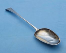 Large silver serving spoon