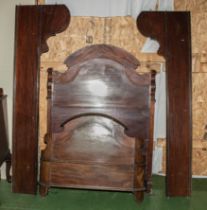 Victorian mahogany single bed