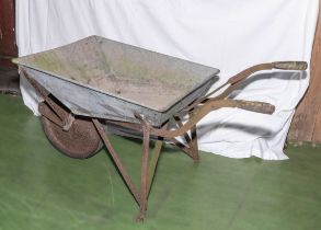 A wheel barrow