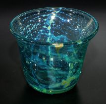 Mdina glass bowl signed to base 9cm tall