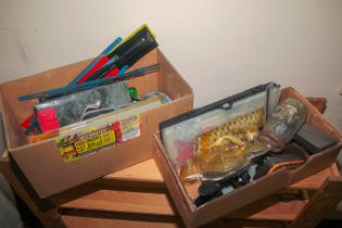 Two boxes of assorted tools