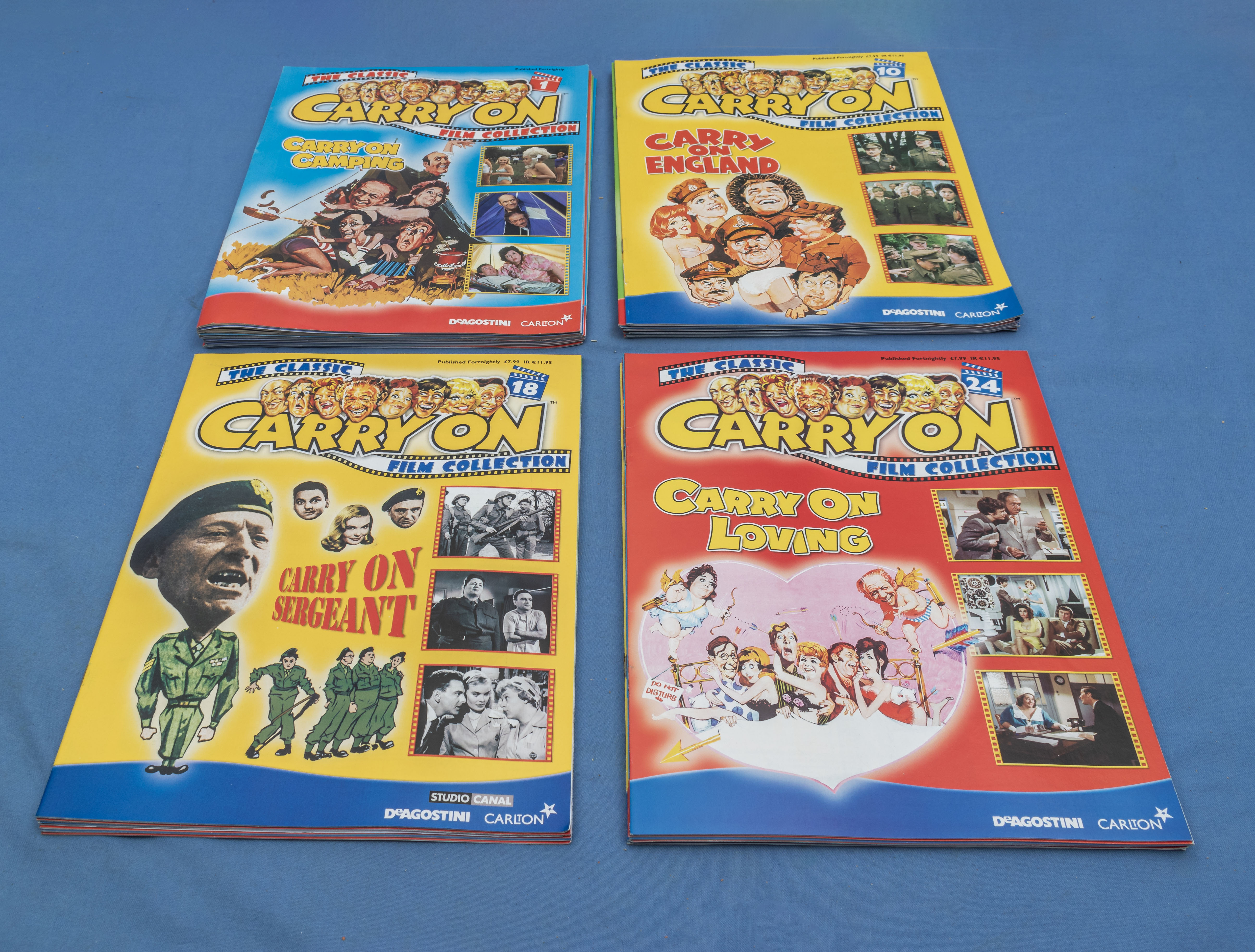 Collection of vintage Carry On magazines