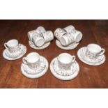 Twelve Ironstone tableware cups, saucers and tea plates