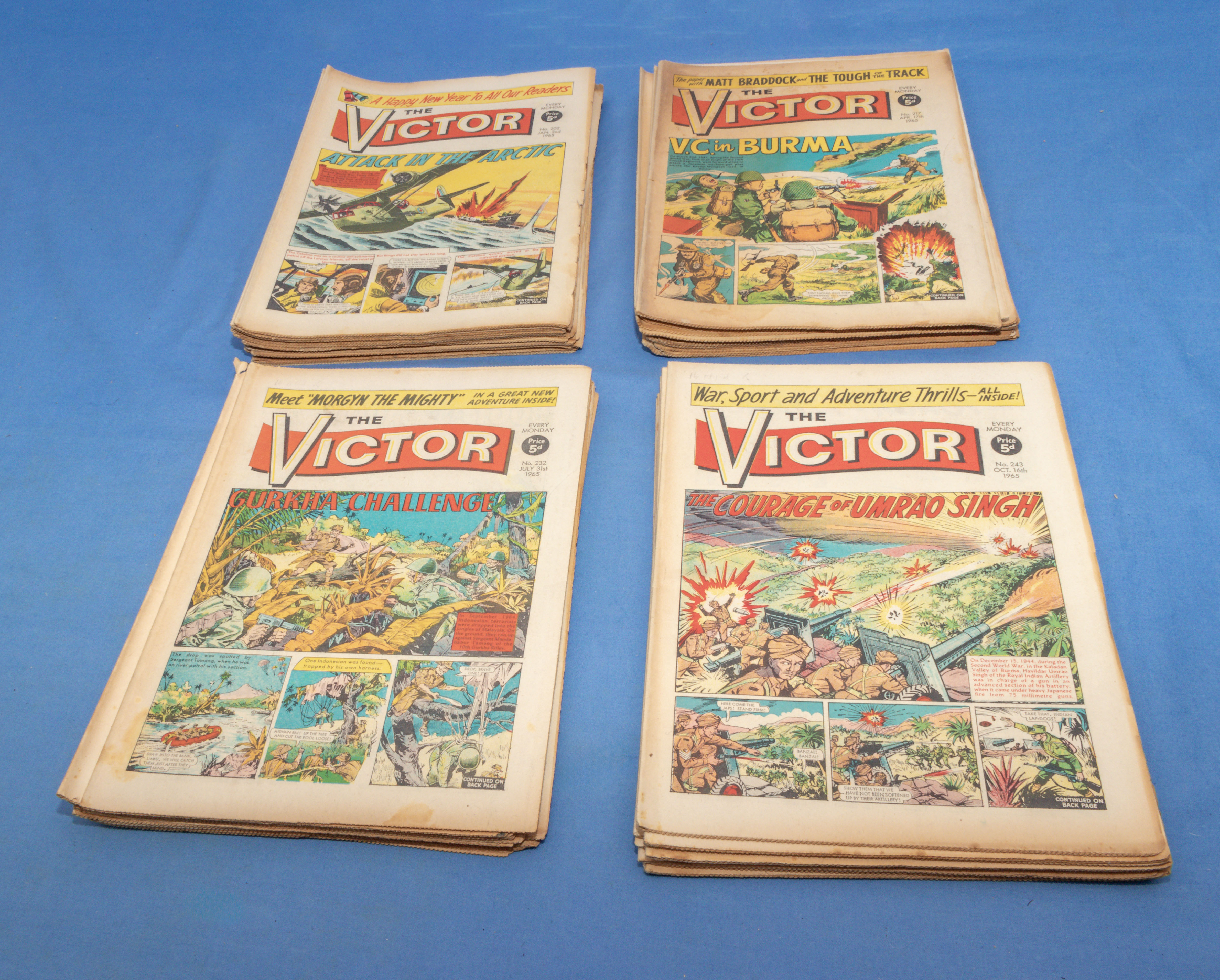 49 vintage Victor comics 1965