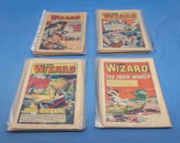 35 vintage Wizard comics 1973