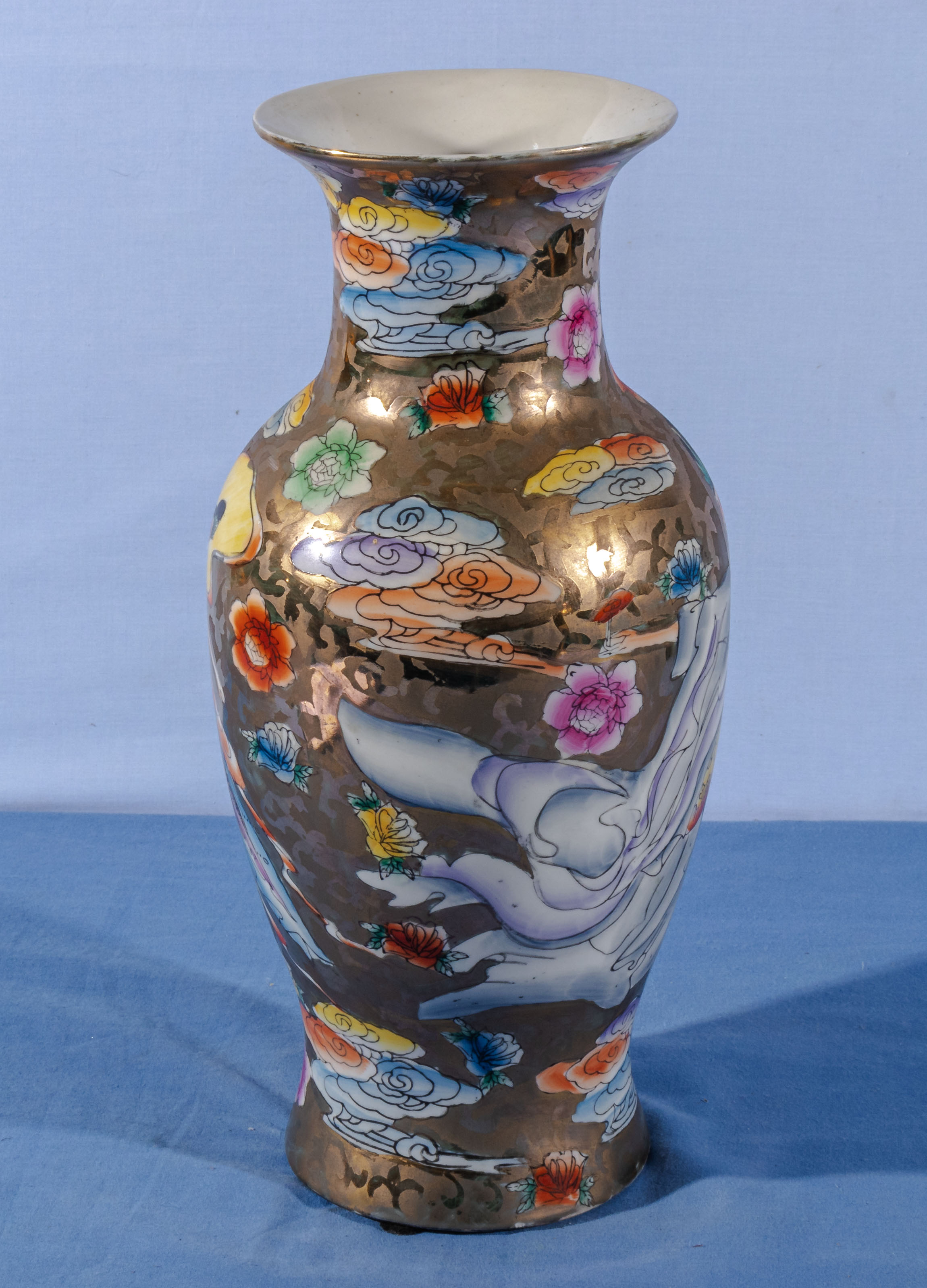 Chinese style vase 37cm tall - Image 3 of 6