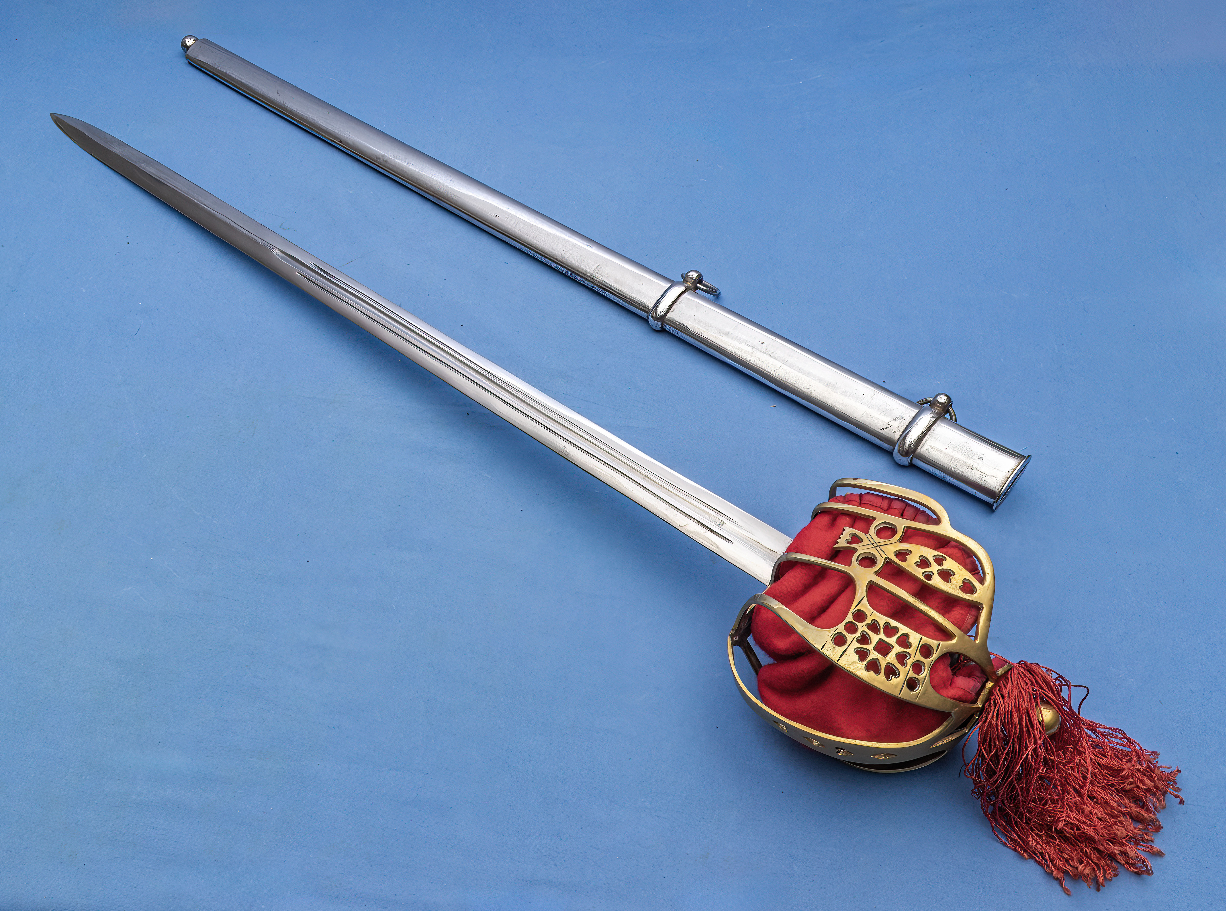 Replica Scottish basket hilt sword