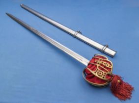 Replica Scottish basket hilt sword
