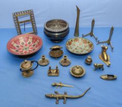 Box of brassware