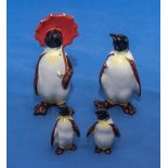 Beswick penguin family