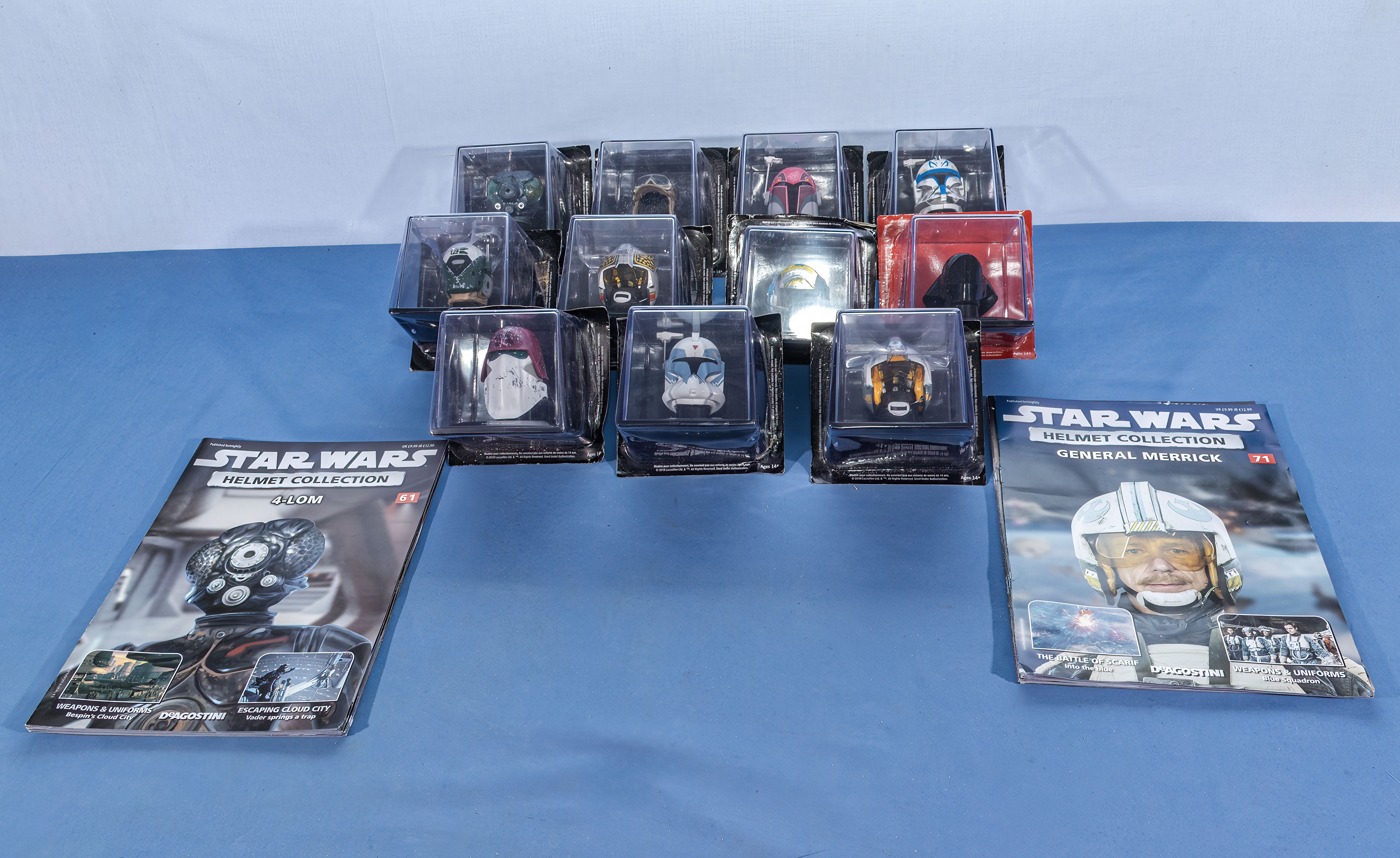 De Agostini Star Wars helmet collection with magazines # 61-71