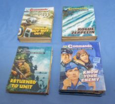 42 vintage Commando comics, £1.00 to £1.20