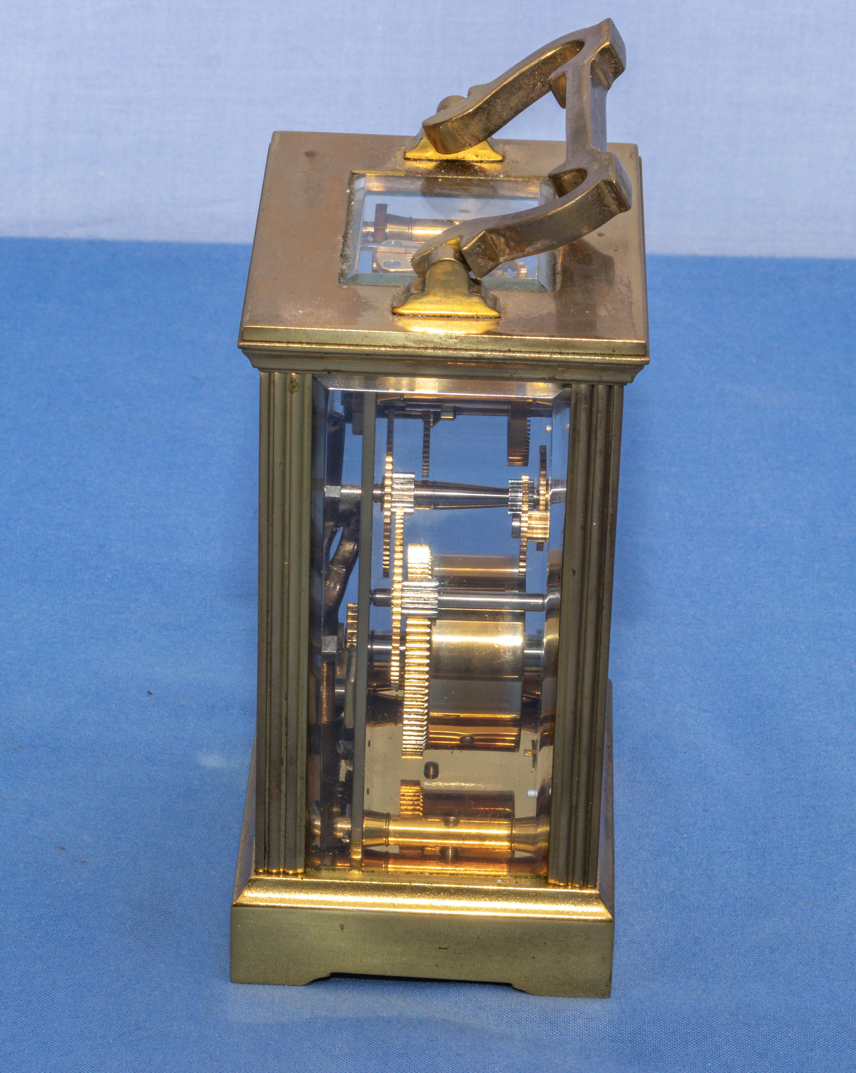 Small Mappin and Webb brass carriage clock, 11cm - Image 5 of 10