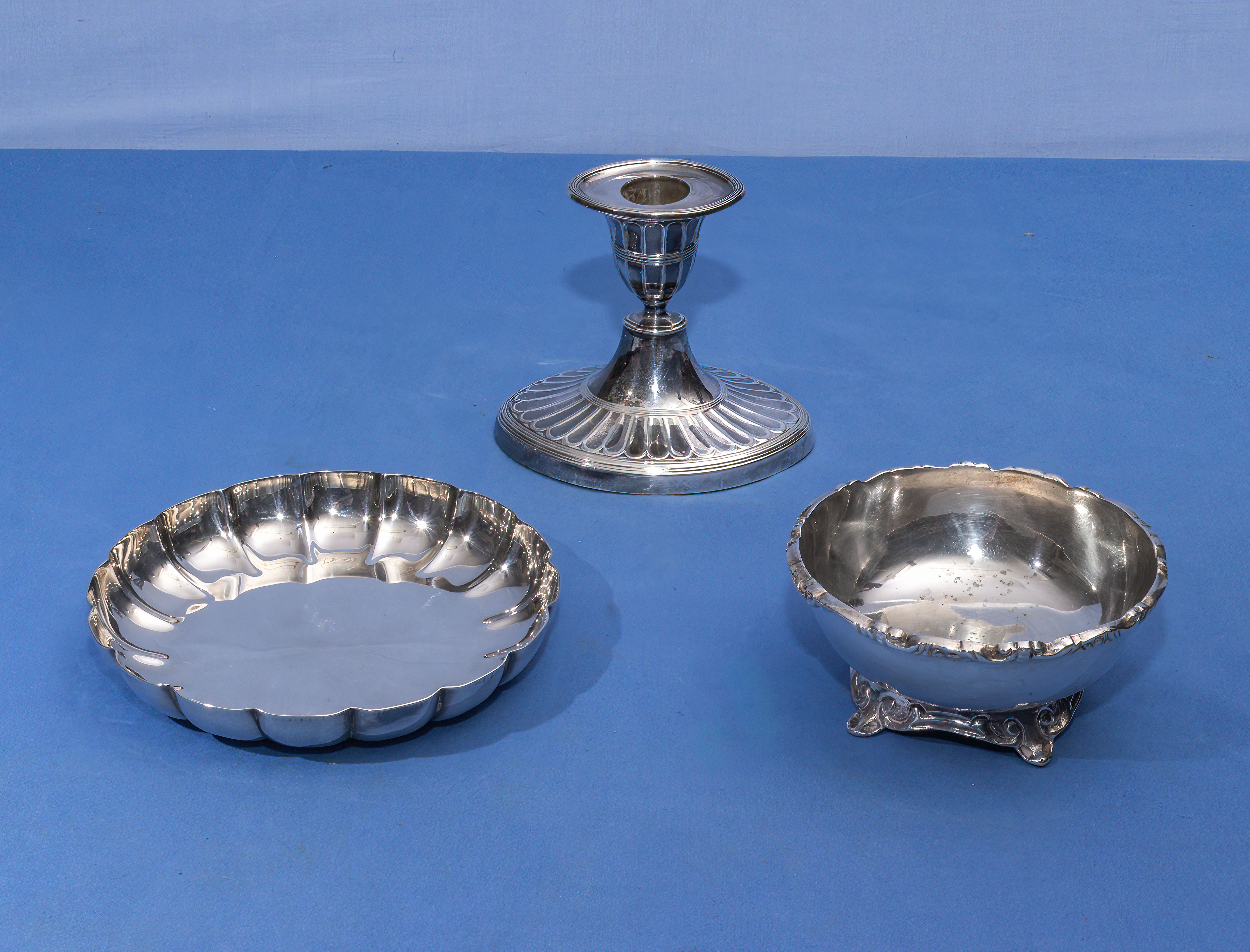 Three pieces of silver plated ware