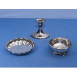 Three pieces of silver plated ware