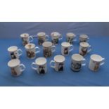 Box of ceramic cups and mugs