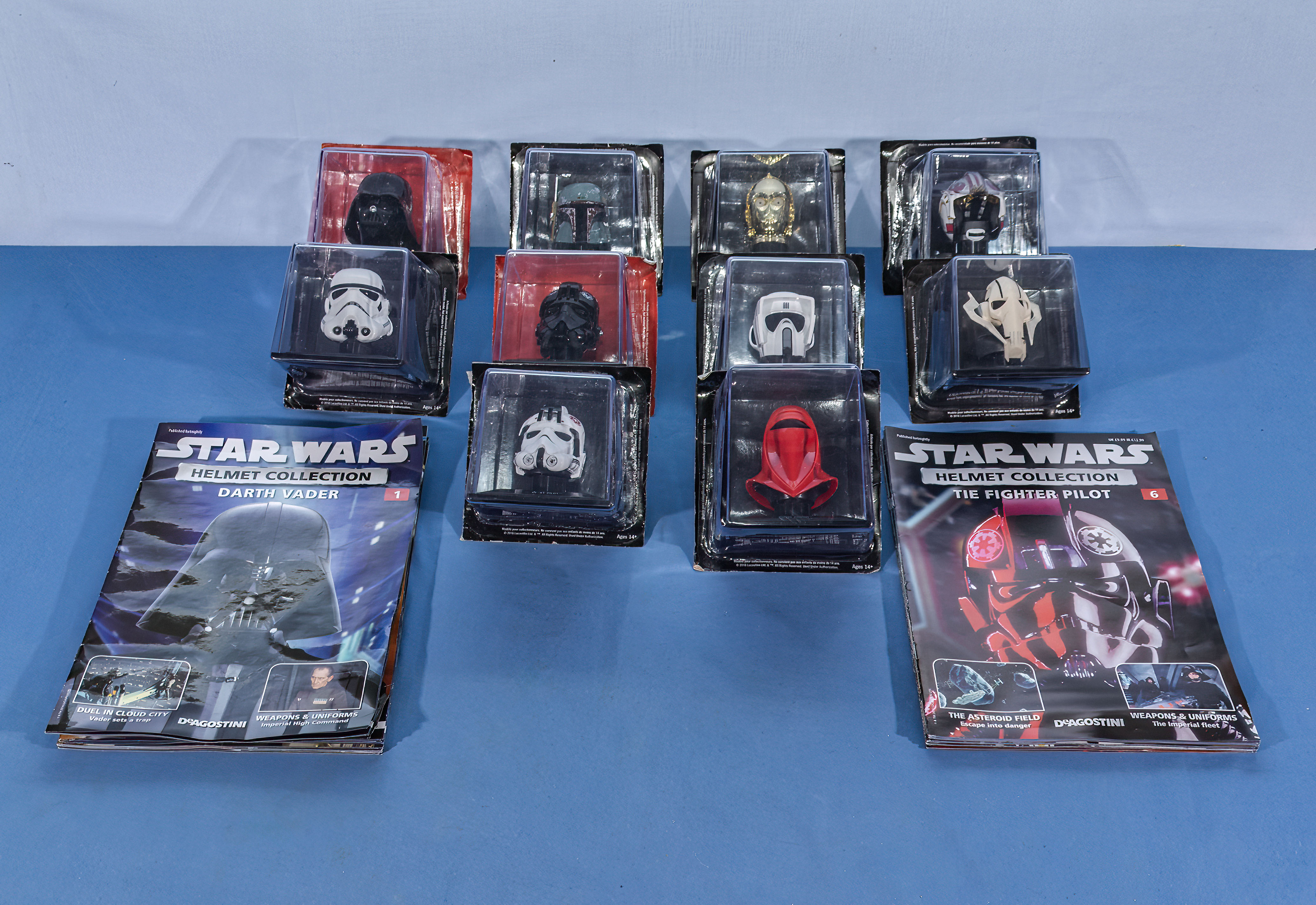 De Agostini Star Wars helmet collection with magazines # 1-10