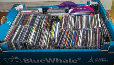 A quantity of music CD's