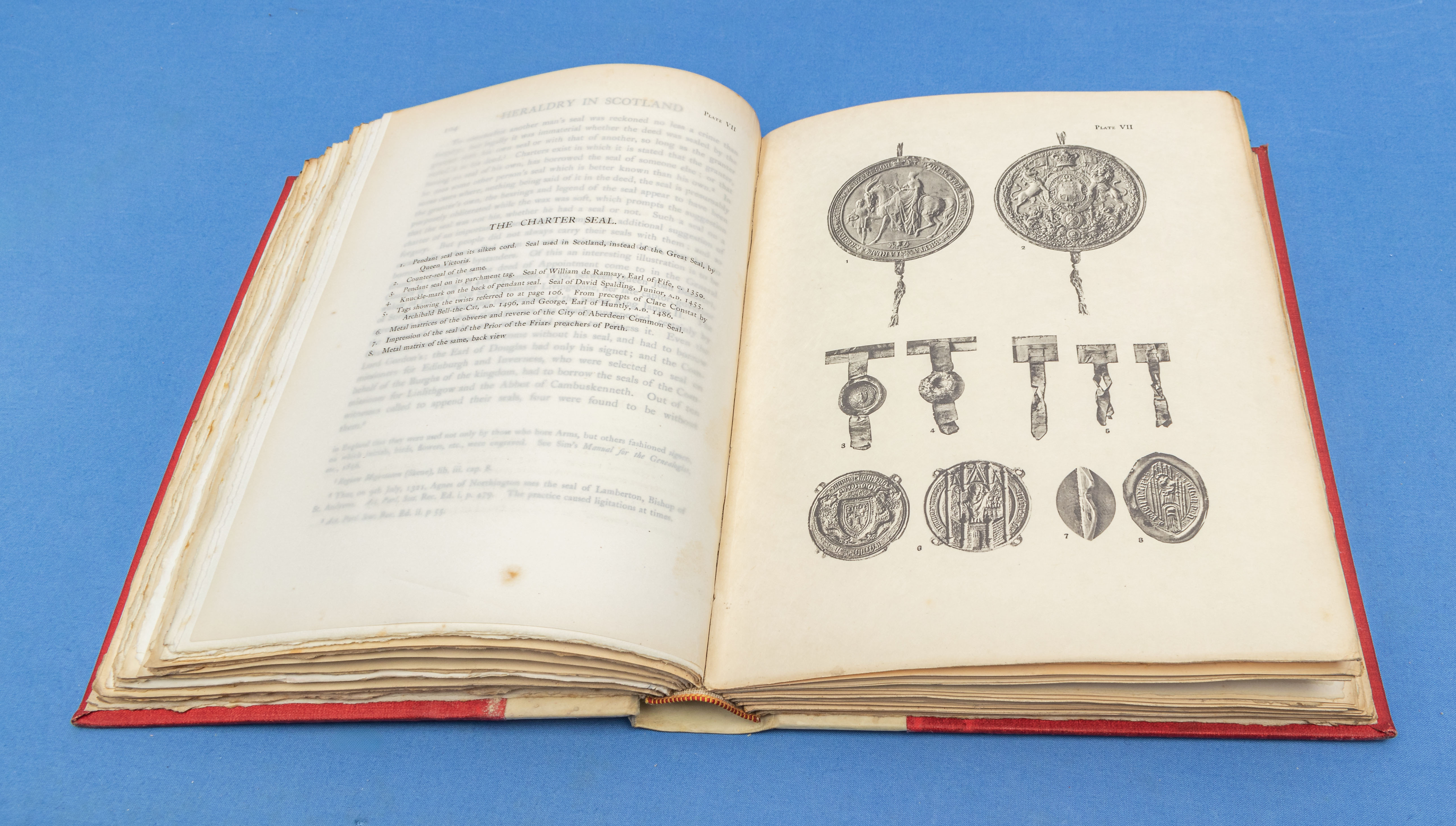 Heraldry in Scotland volumes I and II by J H Stevenson published by James Maclehose and Sons Glasgow - Image 11 of 11