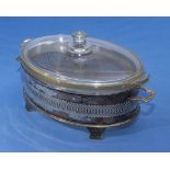 Silver plated vegetable tureen