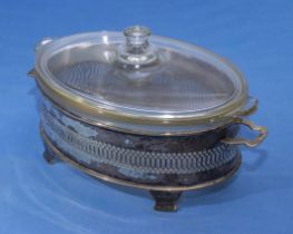 Silver plated vegetable tureen