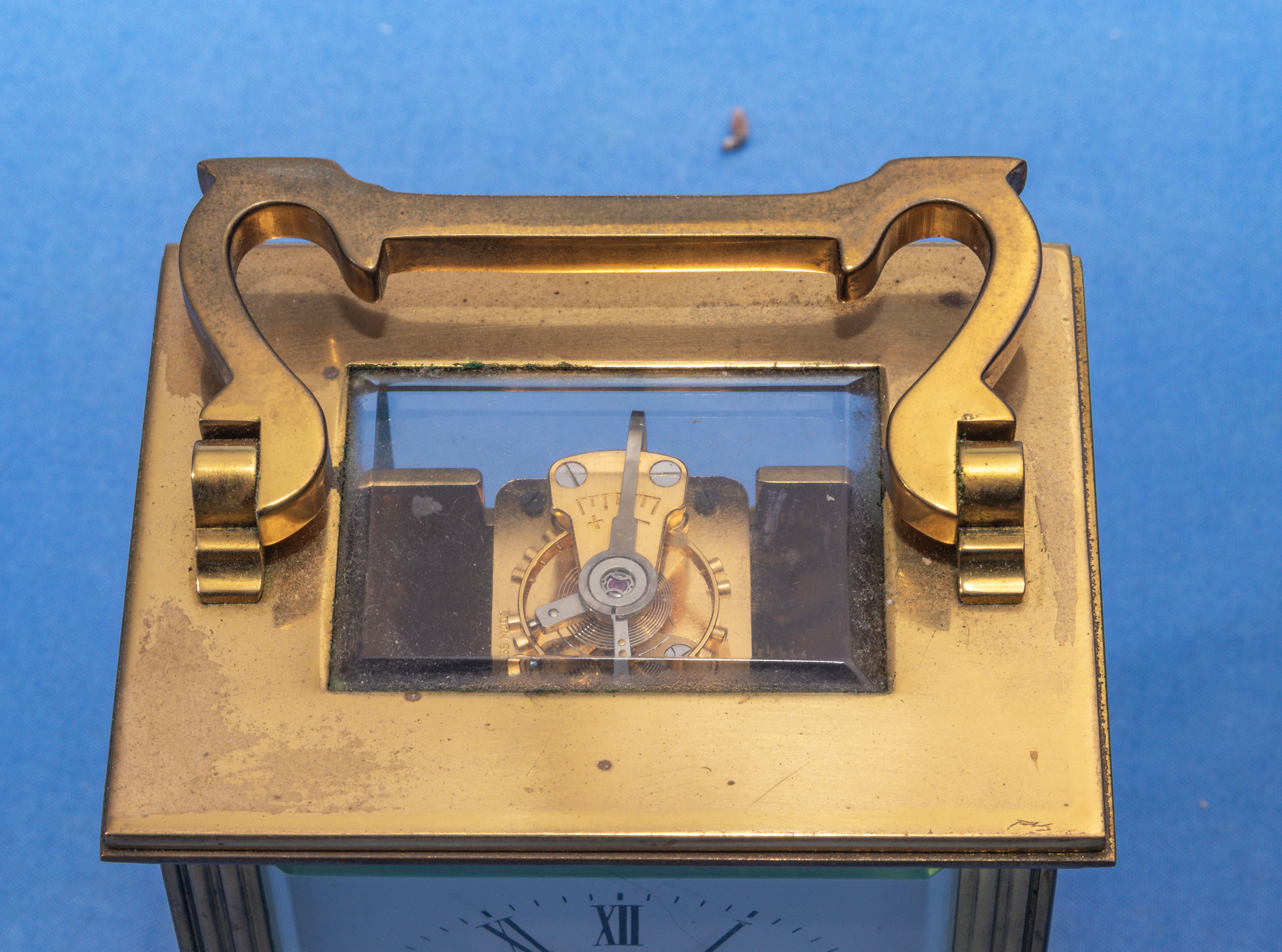 Small Mappin and Webb brass carriage clock, 11cm - Image 7 of 10