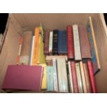 Box of assorted books