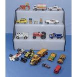 Collection of vintage Corgi and Dinky die cast vehicles