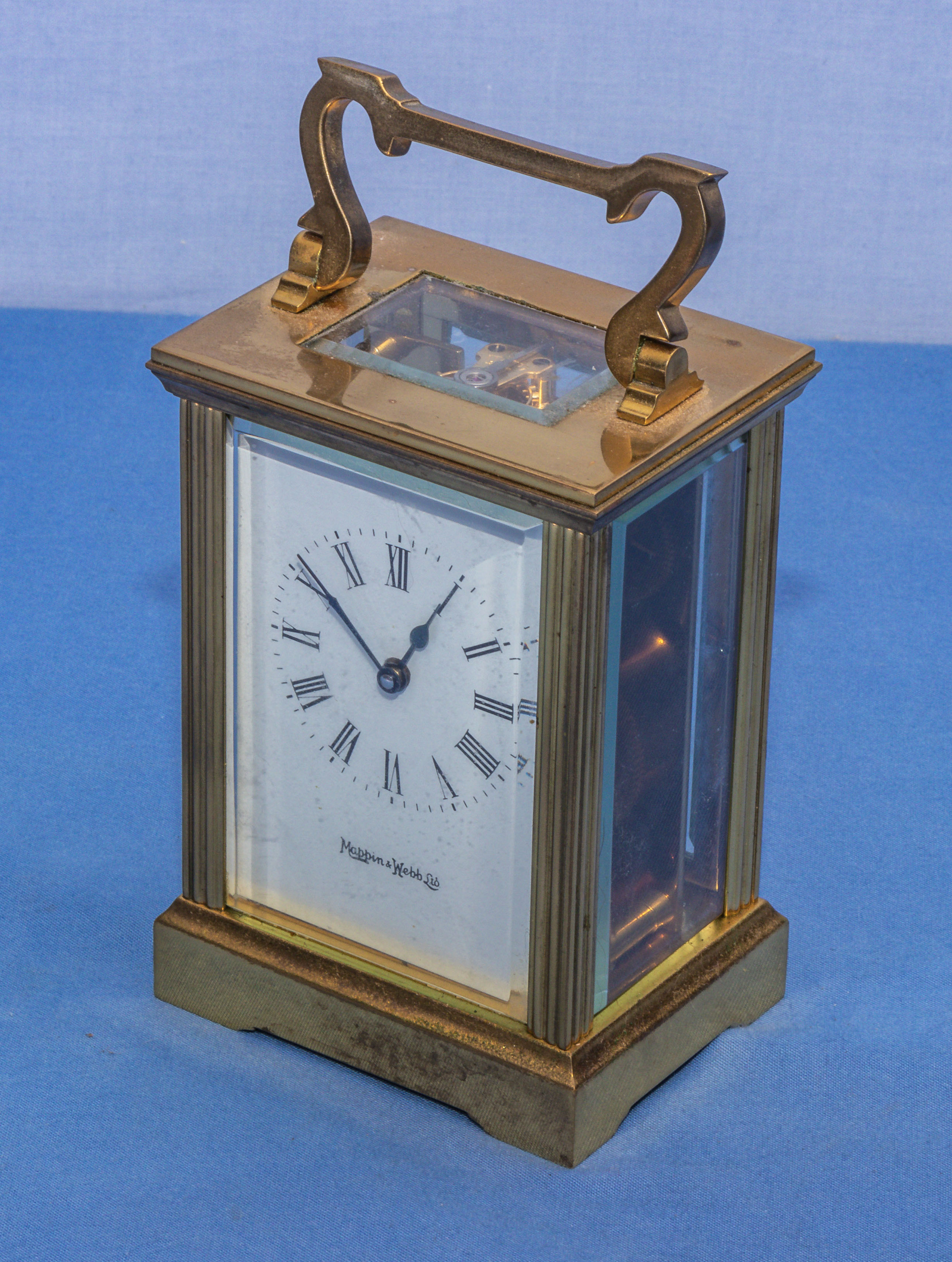 Small Mappin and Webb brass carriage clock, 11cm - Image 2 of 10
