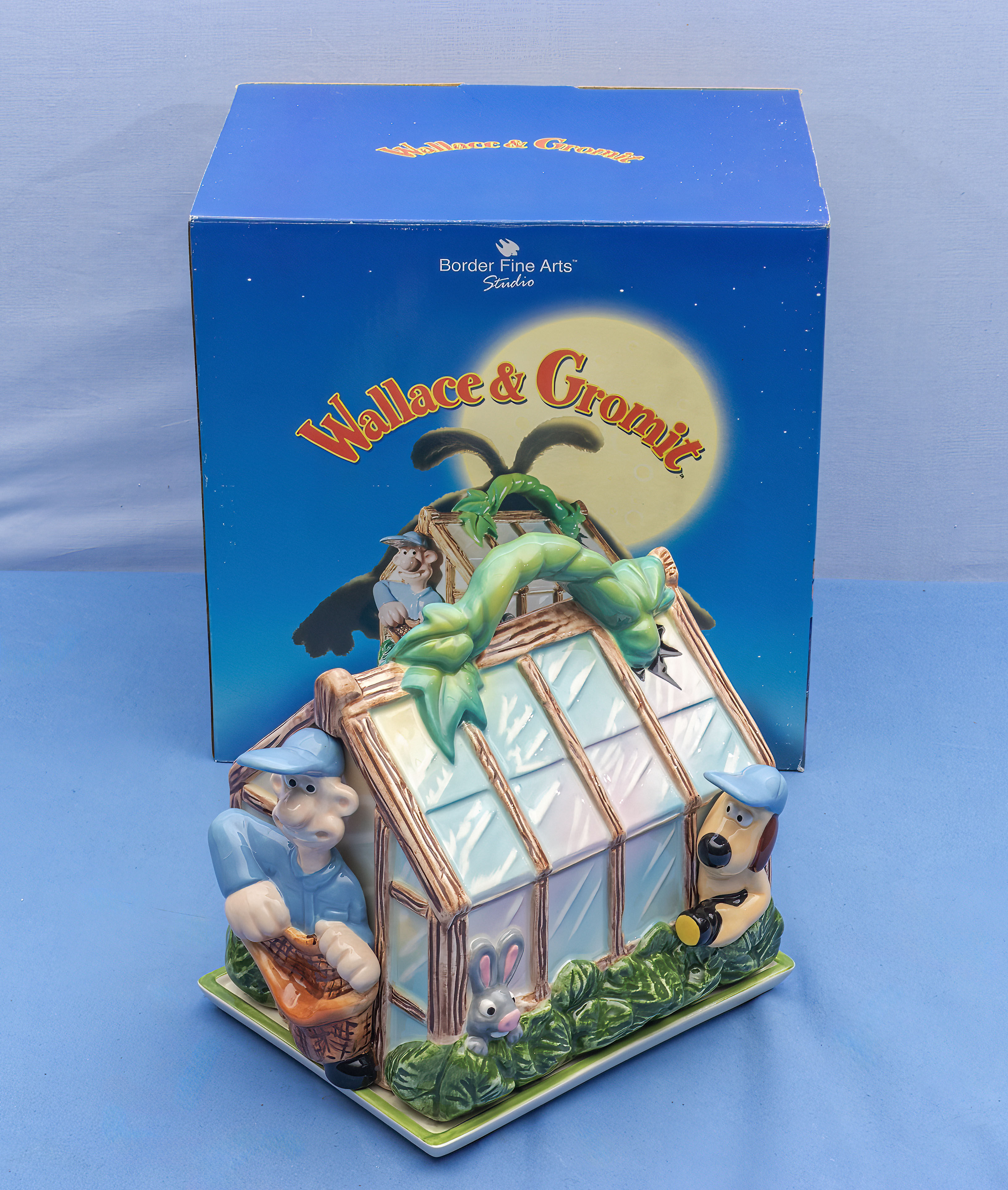 Wallace and Gromit Border Fine Arts cheese dish original box