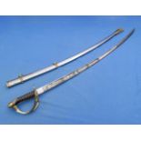 Replica American 1860 cavalry officers sabre