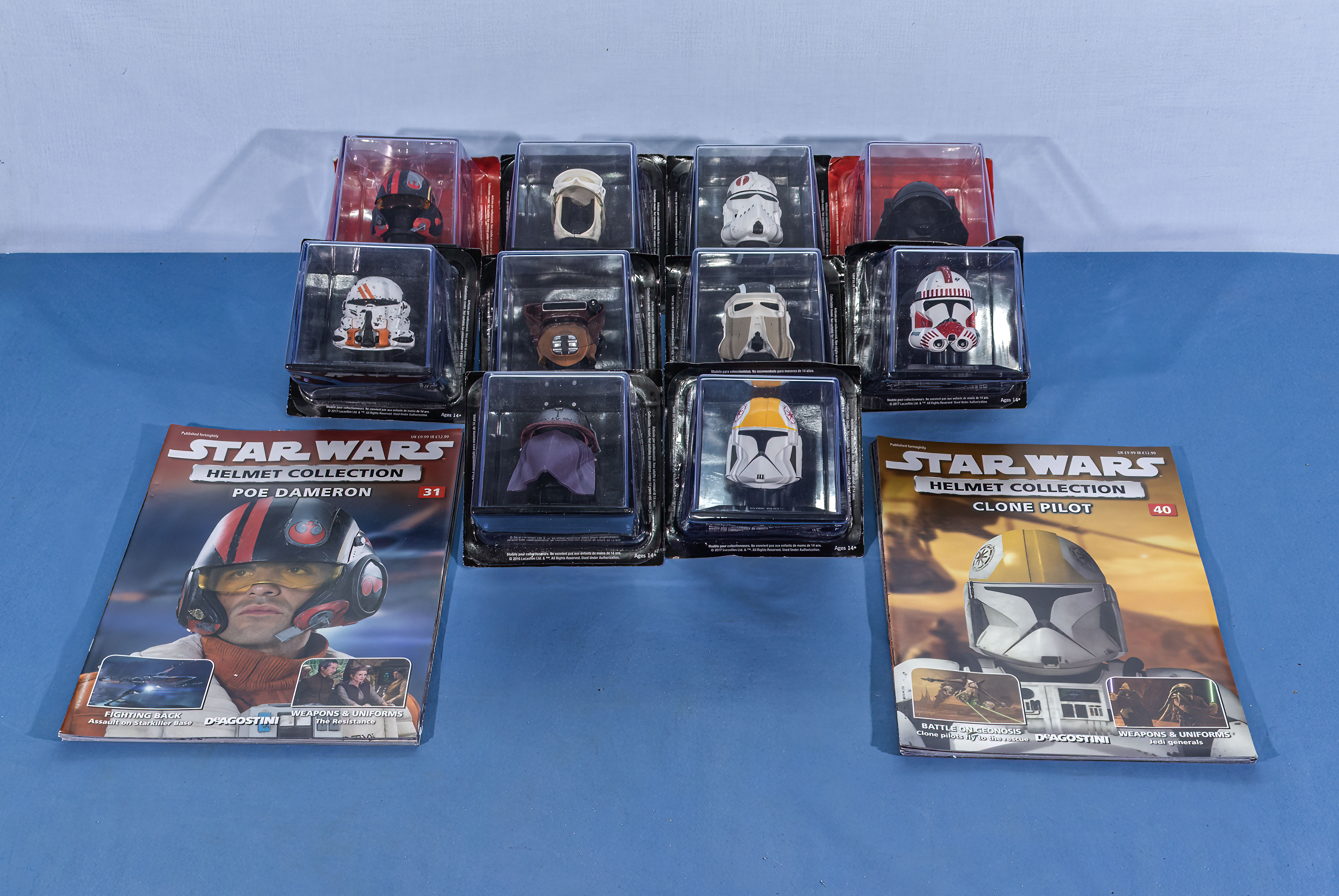 De Agostini Star Wars helmet collection with magazines # 31-40