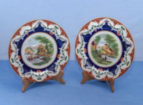 A pair of early Wedgwood plates