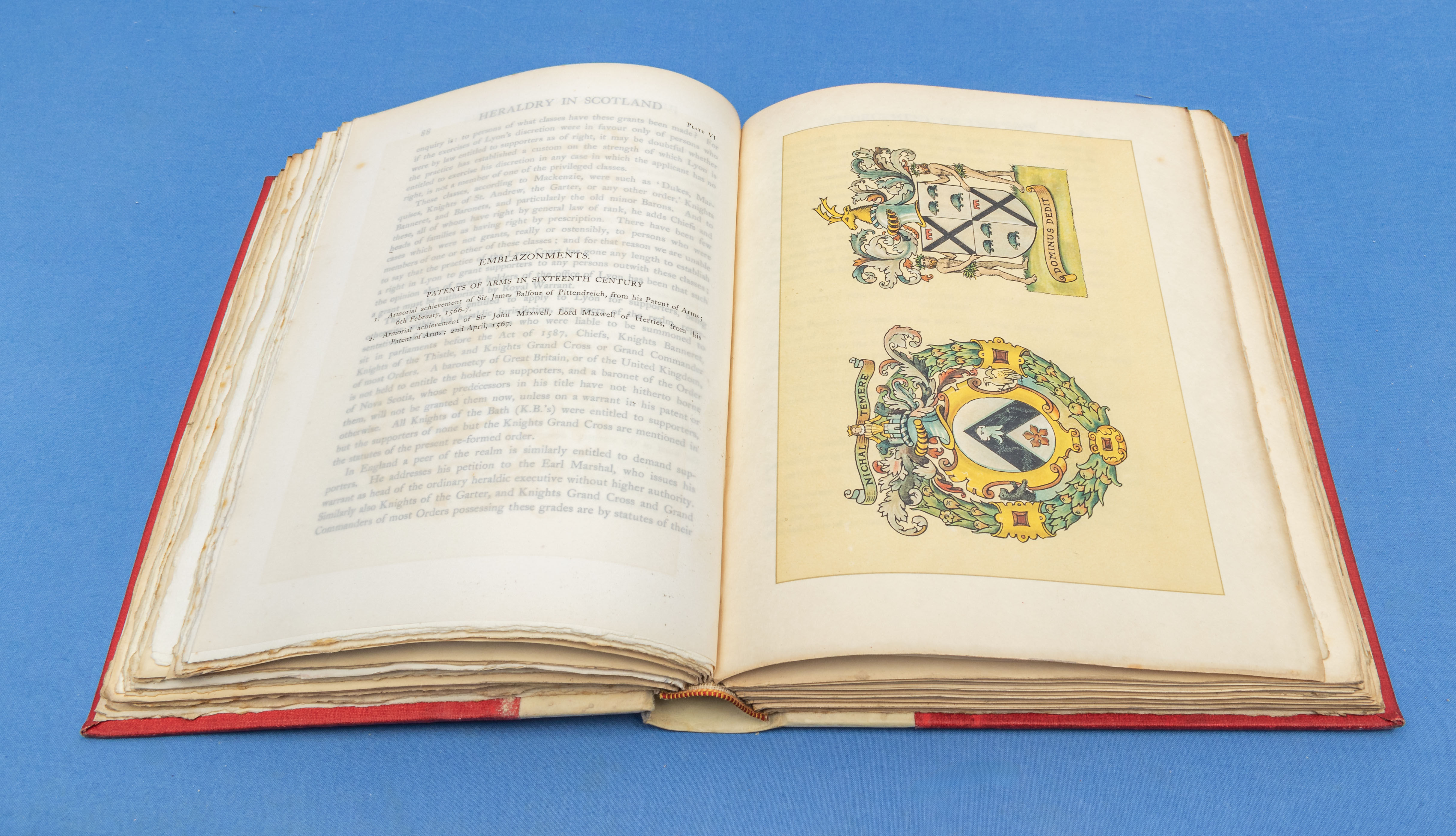 Heraldry in Scotland volumes I and II by J H Stevenson published by James Maclehose and Sons Glasgow - Image 5 of 11