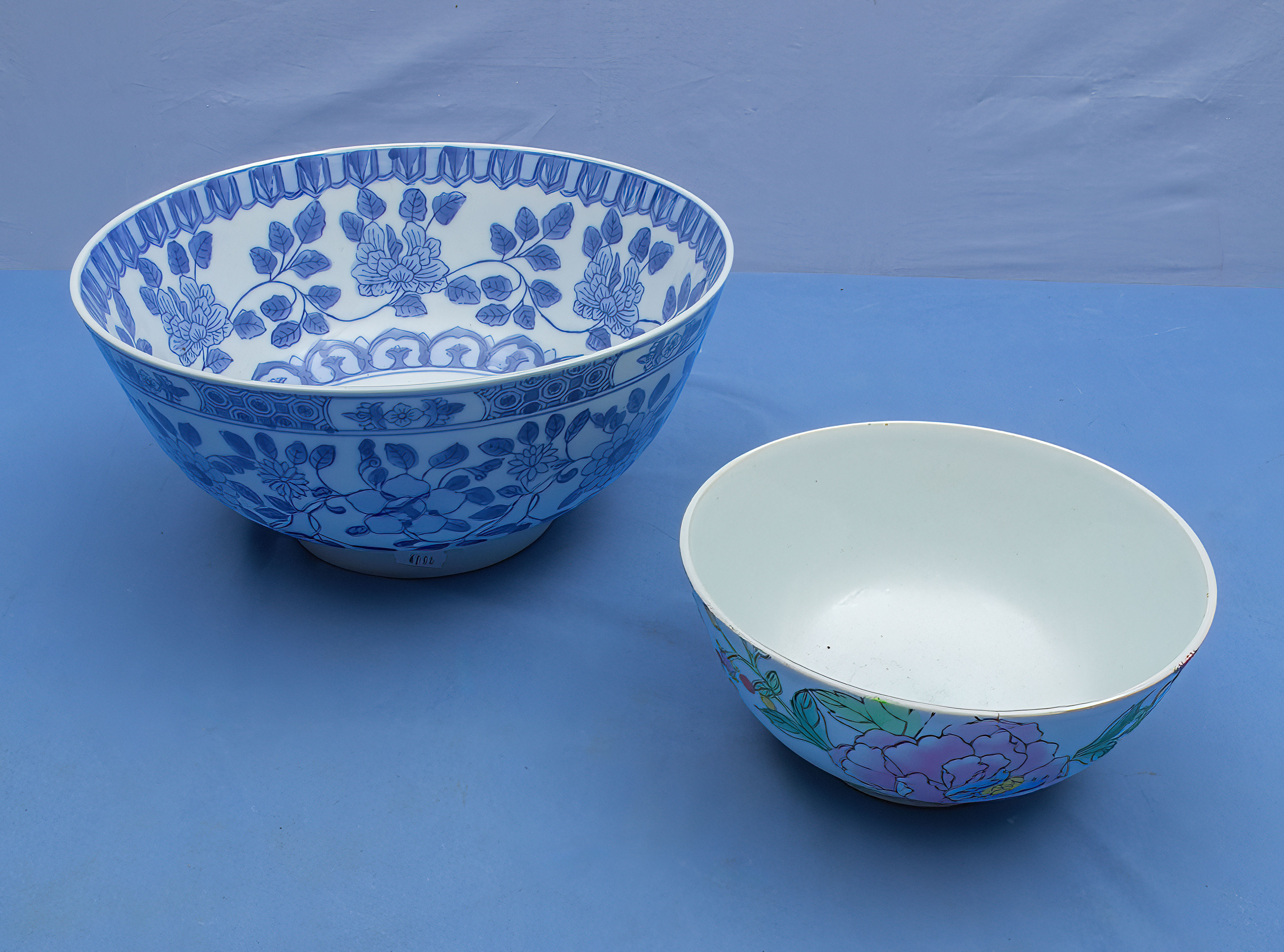 Two pottery bowls