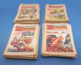 Large collection off comics, 108 Wizard comics 1970/1978, 25 Victor comics 1968, 5 Hotspur comics