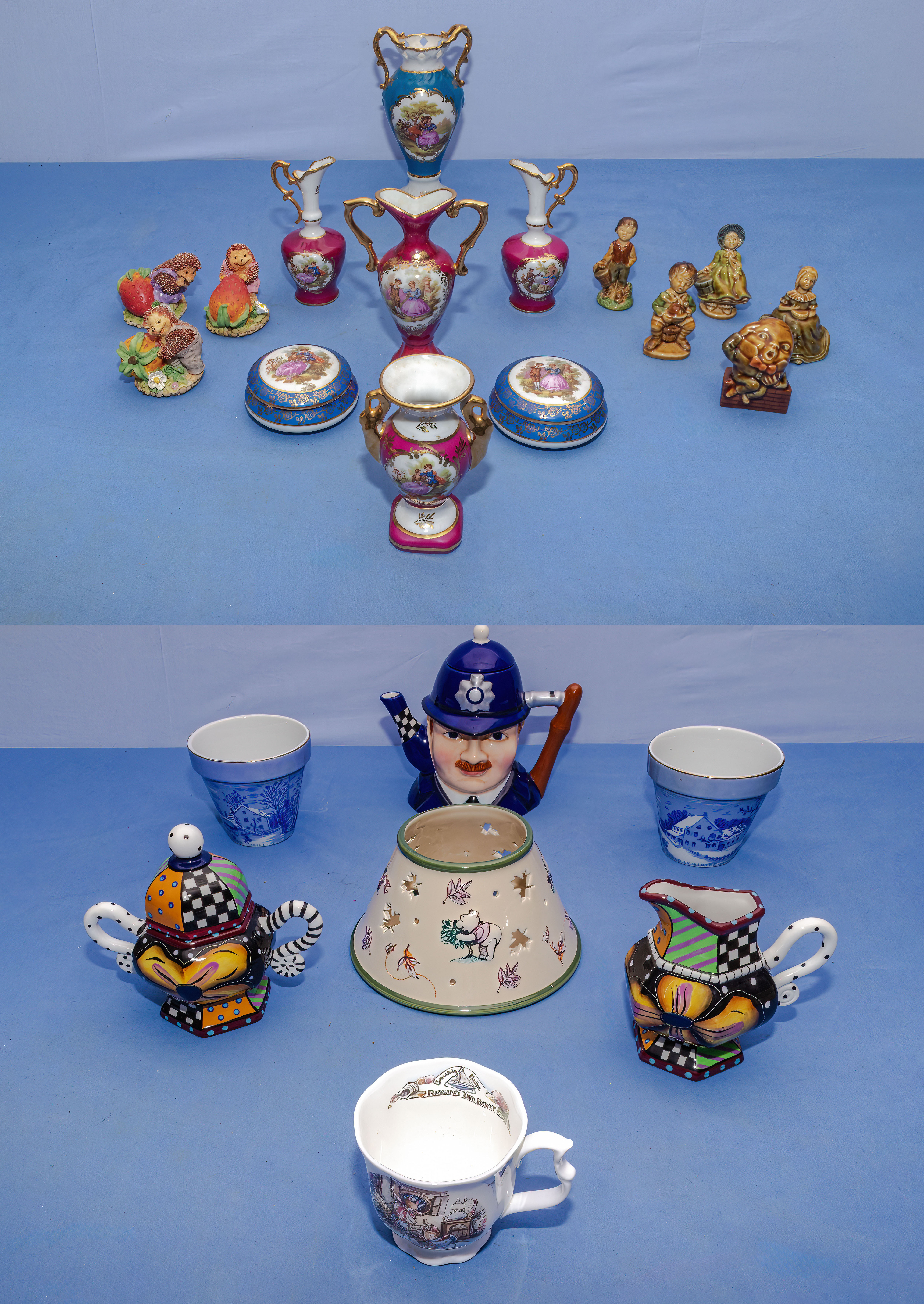 Miniature ceramic vases and others