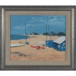 Margaret R Laird framed oil on board 'La Trance-sur-mer' 31cm x 36cm