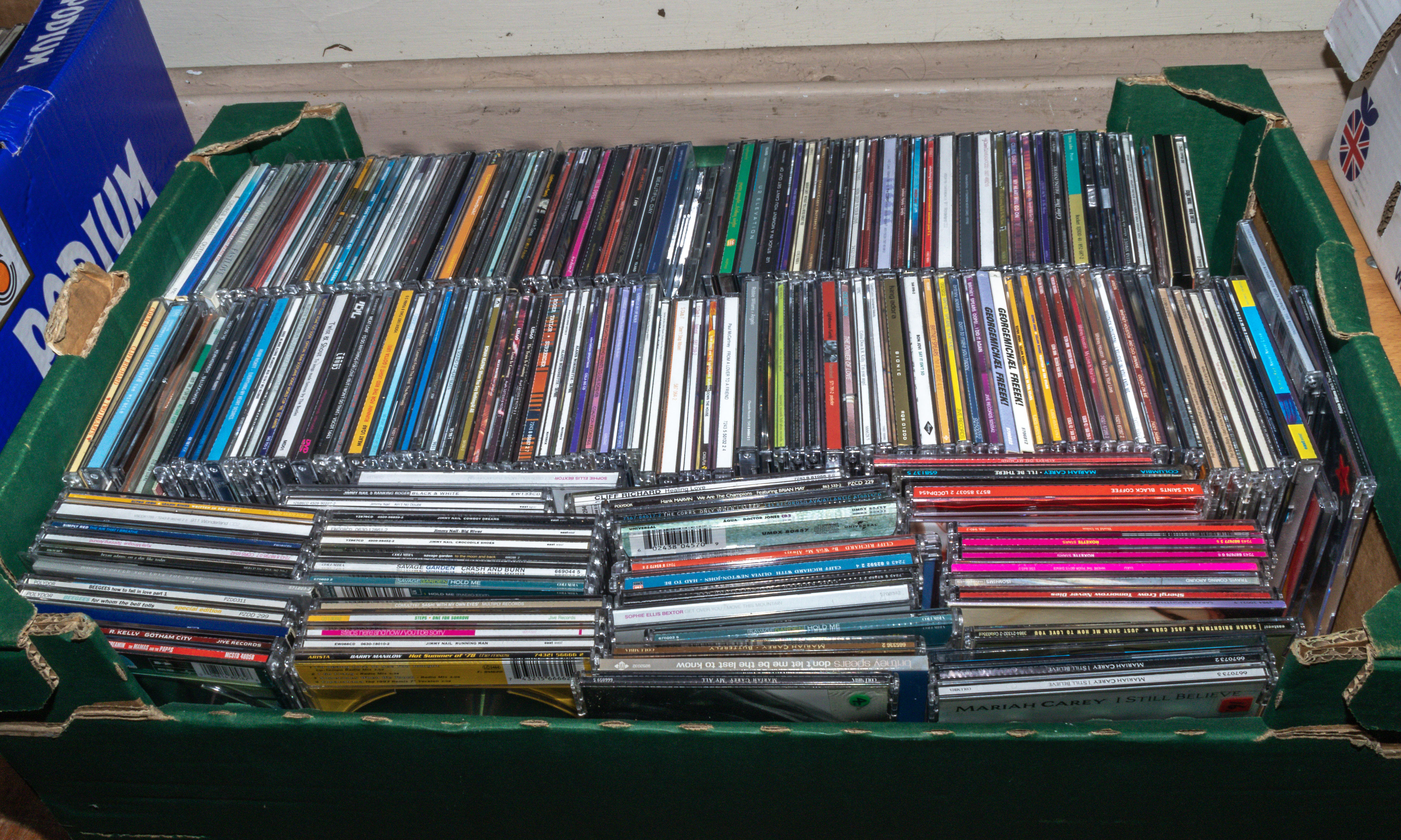 A quantity of music CD's