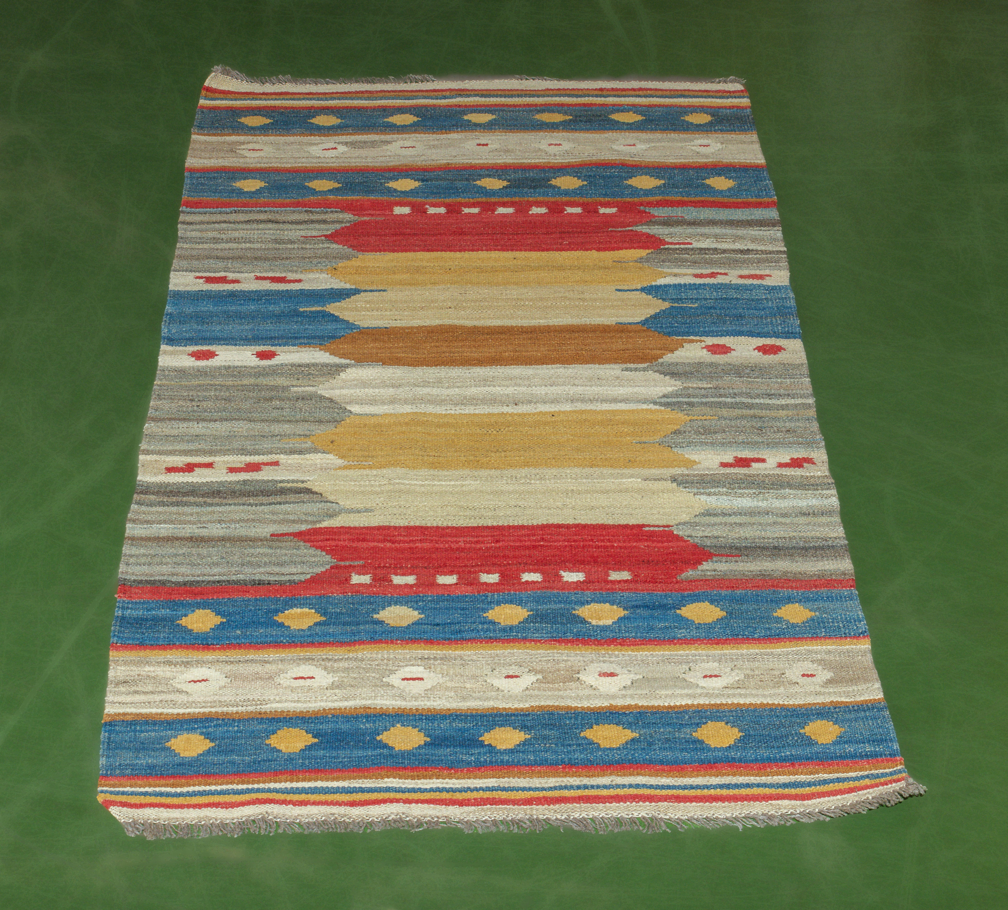 Afghan vegetable dyed wool Kilim runner 1.76m x 80cm