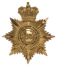 Badge. 33rd Foot (West Riding) Regiment of Foot Victorian Officer's Albert pattern shako plate