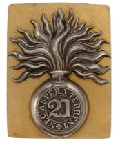 Badge. Scottish. 21st (Royal North British Fusilers) Regiment of Foot Victorian Officer shoulder