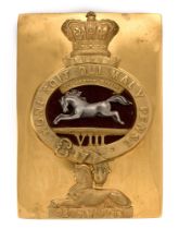 Badge. 8th Foot (King's) Regiment of Foot Victorian pre 1855 Officer's shoulder belt plate. Very