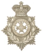 2nd VB Sherwood Foresters (Derbyshire Regiment) Victorian helmet plate badge circa 1887-1901. Good