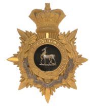 Royal Warwickshire Regiment Victorian Officer's helmet plate badge circa 1881-1901. Fine gilt