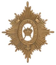 Her Majesty's Reserve Regiment of Lancers Victorian Boer War Foreign Service helmet plate badge.