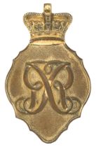 Waterloo pattern George III Infantry Officer's shako plate badge circa 1812-16 Fine scarce die-