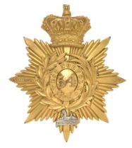 54th (West Norfolk) Regiment of Foot Victorian Officer's Albert pattern shako plate badge circa