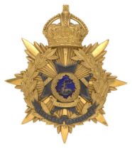 Sherwood Foresters (Nottinghamshire & Derbyshire Regiment) Officer helmet plate badge circa 1902-14.
