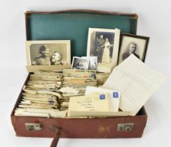 A suitcase filled with World War II 1940-1942 love correspondence between a soldier and his
